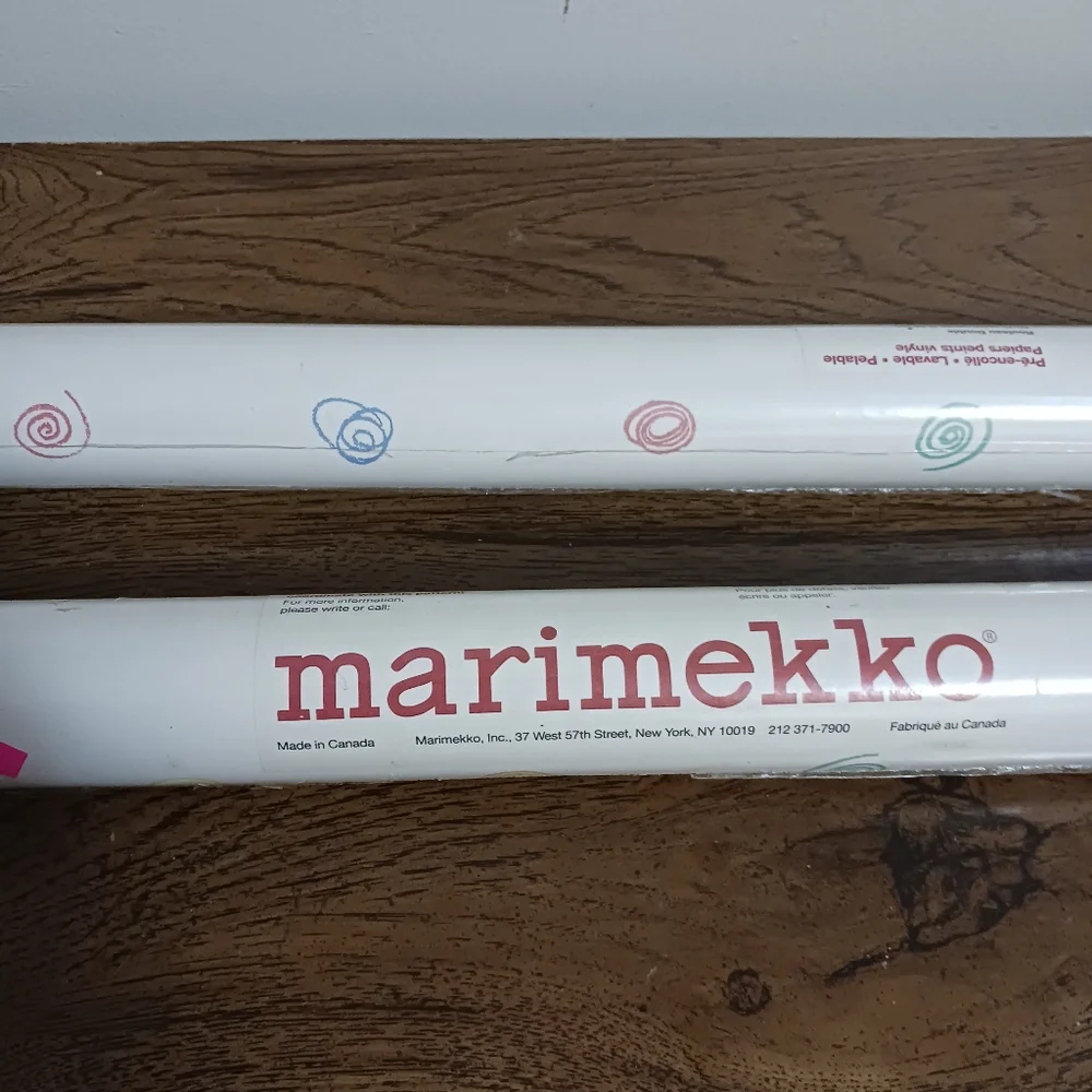 MARIMEKKO Vinyl Wallpaper Double Roll Crayon Scribble Youth Kids Room